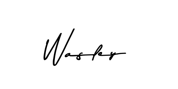 Make a beautiful signature design for name Wasley. With this signature (Asem Kandis PERSONAL USE) style, you can create a handwritten signature for free. Wasley signature style 9 images and pictures png
