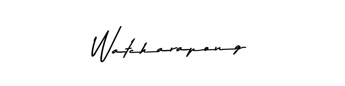 How to Draw Watcharapong signature style? Asem Kandis PERSONAL USE is a latest design signature styles for name Watcharapong. Watcharapong signature style 9 images and pictures png