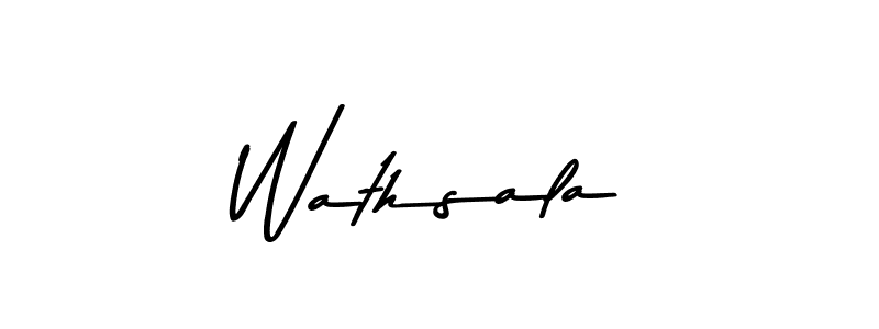 Use a signature maker to create a handwritten signature online. With this signature software, you can design (Asem Kandis PERSONAL USE) your own signature for name Wathsala. Wathsala signature style 9 images and pictures png