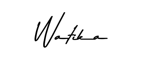 Make a beautiful signature design for name Watika. Use this online signature maker to create a handwritten signature for free. Watika signature style 9 images and pictures png