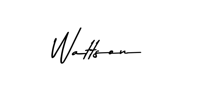 Make a beautiful signature design for name Wattson. With this signature (Asem Kandis PERSONAL USE) style, you can create a handwritten signature for free. Wattson signature style 9 images and pictures png