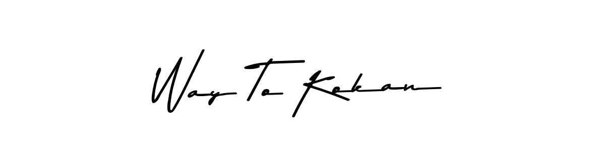 You should practise on your own different ways (Asem Kandis PERSONAL USE) to write your name (Way To Kokan) in signature. don't let someone else do it for you. Way To Kokan signature style 9 images and pictures png