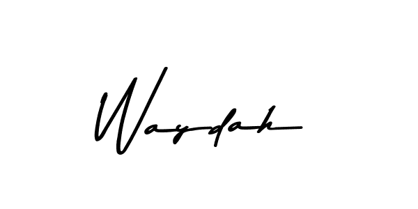 Design your own signature with our free online signature maker. With this signature software, you can create a handwritten (Asem Kandis PERSONAL USE) signature for name Waydah. Waydah signature style 9 images and pictures png