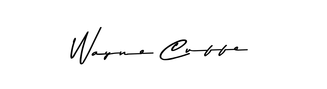 Wayne Cuffe stylish signature style. Best Handwritten Sign (Asem Kandis PERSONAL USE) for my name. Handwritten Signature Collection Ideas for my name Wayne Cuffe. Wayne Cuffe signature style 9 images and pictures png