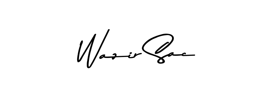 Similarly Asem Kandis PERSONAL USE is the best handwritten signature design. Signature creator online .You can use it as an online autograph creator for name Wazir Sac. Wazir Sac signature style 9 images and pictures png