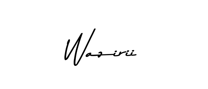 Create a beautiful signature design for name Wazirii. With this signature (Asem Kandis PERSONAL USE) fonts, you can make a handwritten signature for free. Wazirii signature style 9 images and pictures png
