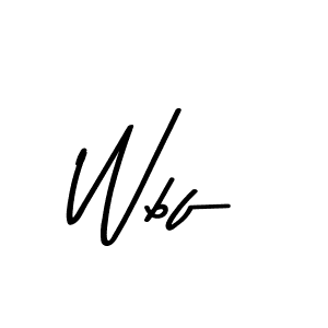 Make a beautiful signature design for name Wbf. With this signature (Asem Kandis PERSONAL USE) style, you can create a handwritten signature for free. Wbf signature style 9 images and pictures png