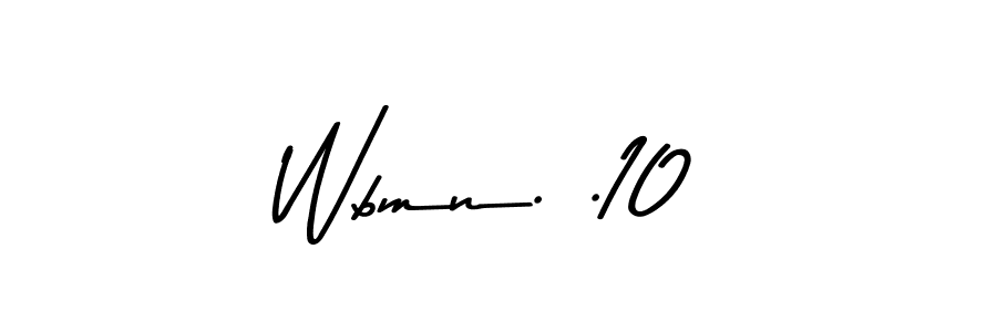 How to make Wbmn. .10 signature? Asem Kandis PERSONAL USE is a professional autograph style. Create handwritten signature for Wbmn. .10 name. Wbmn. .10 signature style 9 images and pictures png