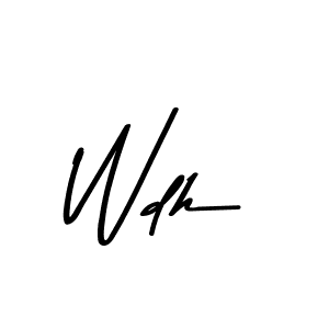 How to Draw Wdh signature style? Asem Kandis PERSONAL USE is a latest design signature styles for name Wdh. Wdh signature style 9 images and pictures png