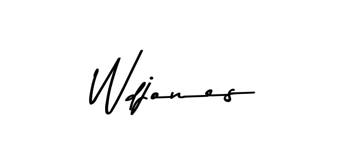 Design your own signature with our free online signature maker. With this signature software, you can create a handwritten (Asem Kandis PERSONAL USE) signature for name Wdjones. Wdjones signature style 9 images and pictures png