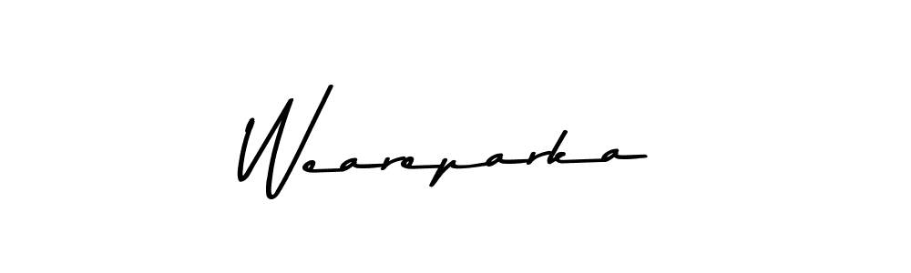 Create a beautiful signature design for name Weareparka. With this signature (Asem Kandis PERSONAL USE) fonts, you can make a handwritten signature for free. Weareparka signature style 9 images and pictures png