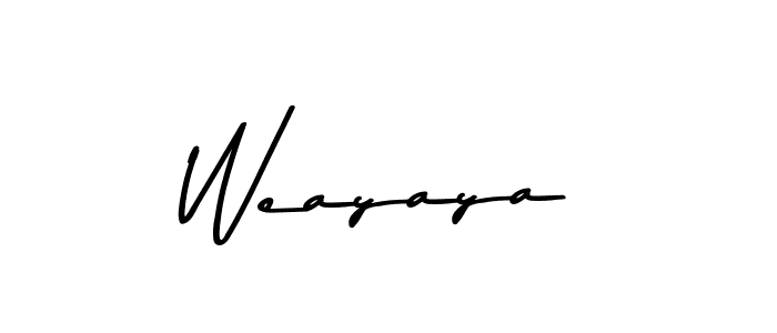 Also we have Weayaya name is the best signature style. Create professional handwritten signature collection using Asem Kandis PERSONAL USE autograph style. Weayaya signature style 9 images and pictures png