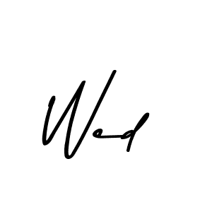 Wed stylish signature style. Best Handwritten Sign (Asem Kandis PERSONAL USE) for my name. Handwritten Signature Collection Ideas for my name Wed. Wed signature style 9 images and pictures png