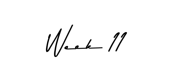 Use a signature maker to create a handwritten signature online. With this signature software, you can design (Asem Kandis PERSONAL USE) your own signature for name Week 11. Week 11 signature style 9 images and pictures png