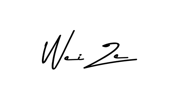 Create a beautiful signature design for name Wei Ze. With this signature (Asem Kandis PERSONAL USE) fonts, you can make a handwritten signature for free. Wei Ze signature style 9 images and pictures png