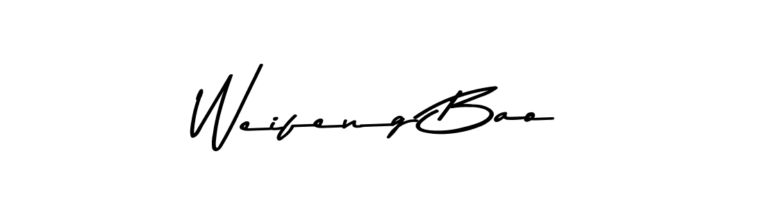 Design your own signature with our free online signature maker. With this signature software, you can create a handwritten (Asem Kandis PERSONAL USE) signature for name Weifeng Bao. Weifeng Bao signature style 9 images and pictures png