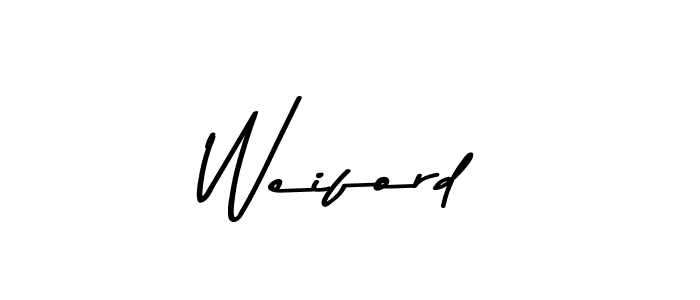 Design your own signature with our free online signature maker. With this signature software, you can create a handwritten (Asem Kandis PERSONAL USE) signature for name Weiford. Weiford signature style 9 images and pictures png