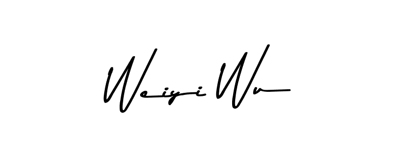 Create a beautiful signature design for name Weiyi Wu. With this signature (Asem Kandis PERSONAL USE) fonts, you can make a handwritten signature for free. Weiyi Wu signature style 9 images and pictures png