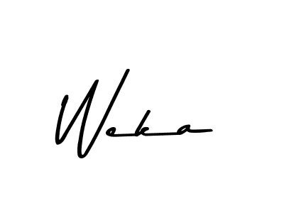 Use a signature maker to create a handwritten signature online. With this signature software, you can design (Asem Kandis PERSONAL USE) your own signature for name Weka. Weka signature style 9 images and pictures png