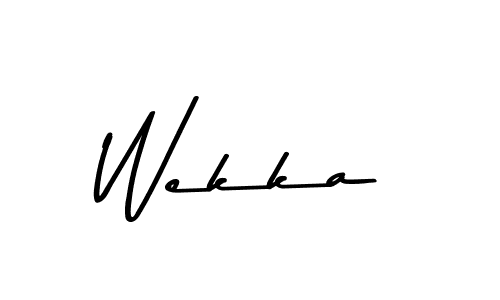 Wekka stylish signature style. Best Handwritten Sign (Asem Kandis PERSONAL USE) for my name. Handwritten Signature Collection Ideas for my name Wekka. Wekka signature style 9 images and pictures png