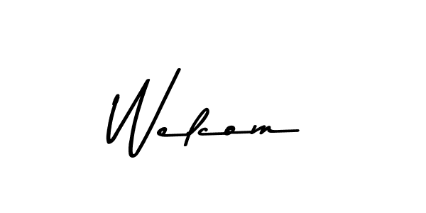 How to Draw Welcom signature style? Asem Kandis PERSONAL USE is a latest design signature styles for name Welcom. Welcom signature style 9 images and pictures png