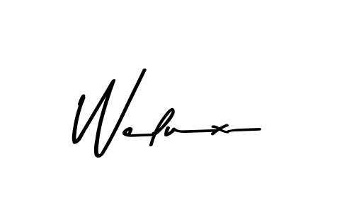 Asem Kandis PERSONAL USE is a professional signature style that is perfect for those who want to add a touch of class to their signature. It is also a great choice for those who want to make their signature more unique. Get Welux name to fancy signature for free. Welux signature style 9 images and pictures png