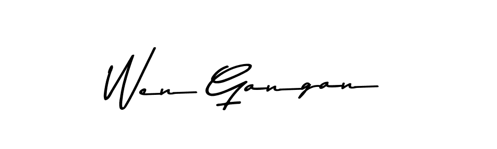 Use a signature maker to create a handwritten signature online. With this signature software, you can design (Asem Kandis PERSONAL USE) your own signature for name Wen Gangan. Wen Gangan signature style 9 images and pictures png