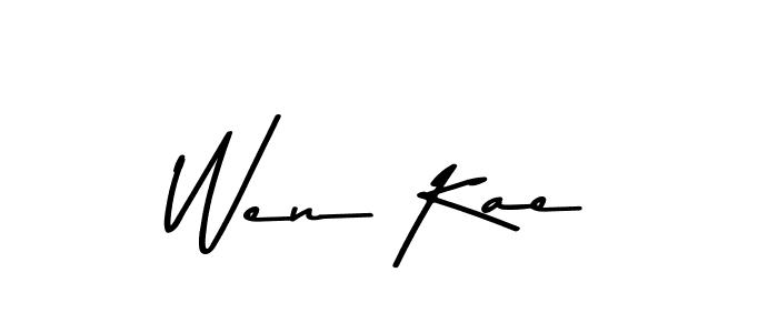 You should practise on your own different ways (Asem Kandis PERSONAL USE) to write your name (Wen Kae) in signature. don't let someone else do it for you. Wen Kae signature style 9 images and pictures png