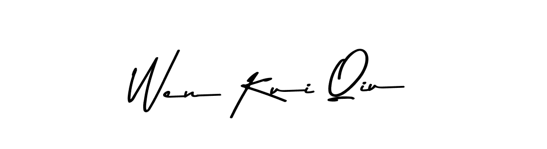 Make a beautiful signature design for name Wen Kui Qiu. With this signature (Asem Kandis PERSONAL USE) style, you can create a handwritten signature for free. Wen Kui Qiu signature style 9 images and pictures png