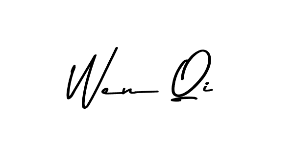 Design your own signature with our free online signature maker. With this signature software, you can create a handwritten (Asem Kandis PERSONAL USE) signature for name Wen Qi. Wen Qi signature style 9 images and pictures png