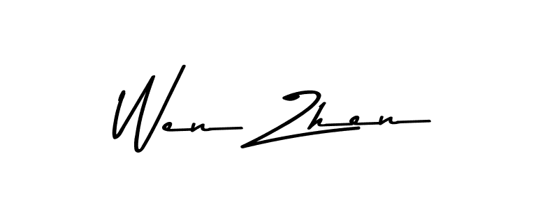 Use a signature maker to create a handwritten signature online. With this signature software, you can design (Asem Kandis PERSONAL USE) your own signature for name Wen Zhen. Wen Zhen signature style 9 images and pictures png