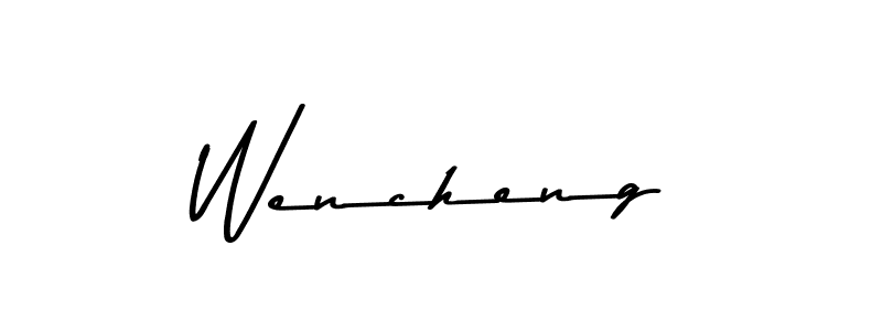 How to Draw Wencheng signature style? Asem Kandis PERSONAL USE is a latest design signature styles for name Wencheng. Wencheng signature style 9 images and pictures png