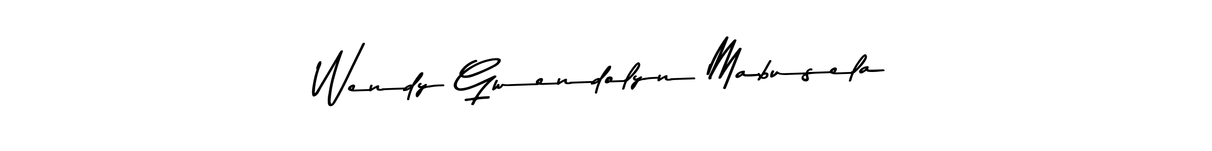 You should practise on your own different ways (Asem Kandis PERSONAL USE) to write your name (Wendy Gwendolyn Mabusela) in signature. don't let someone else do it for you. Wendy Gwendolyn Mabusela signature style 9 images and pictures png