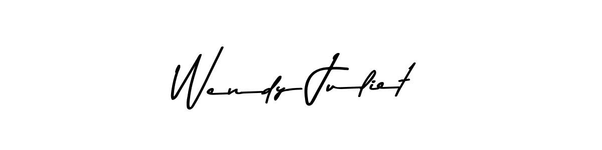 Use a signature maker to create a handwritten signature online. With this signature software, you can design (Asem Kandis PERSONAL USE) your own signature for name Wendy Juliet. Wendy Juliet signature style 9 images and pictures png