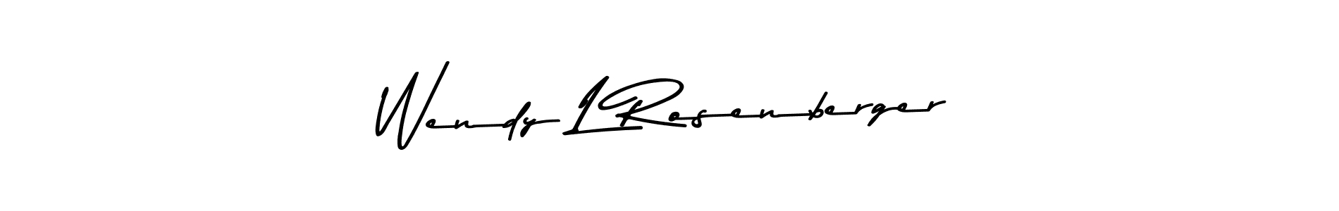 Also You can easily find your signature by using the search form. We will create Wendy L Rosenberger name handwritten signature images for you free of cost using Asem Kandis PERSONAL USE sign style. Wendy L Rosenberger signature style 9 images and pictures png