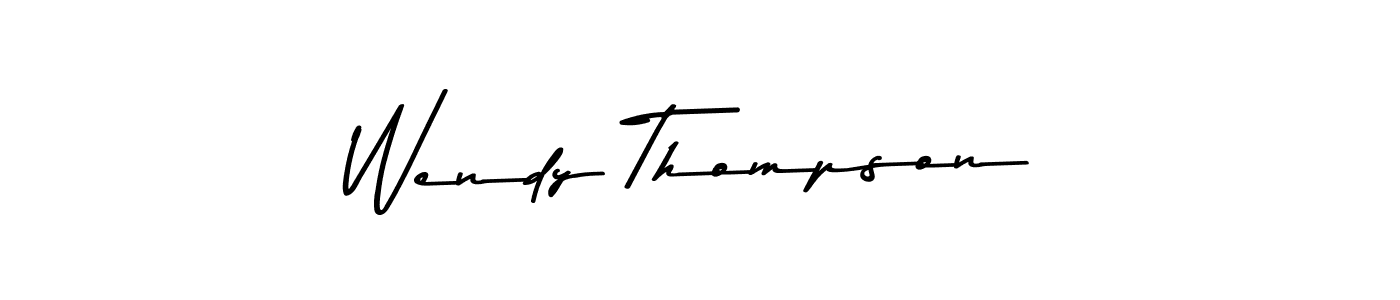 How to make Wendy Thompson name signature. Use Asem Kandis PERSONAL USE style for creating short signs online. This is the latest handwritten sign. Wendy Thompson signature style 9 images and pictures png