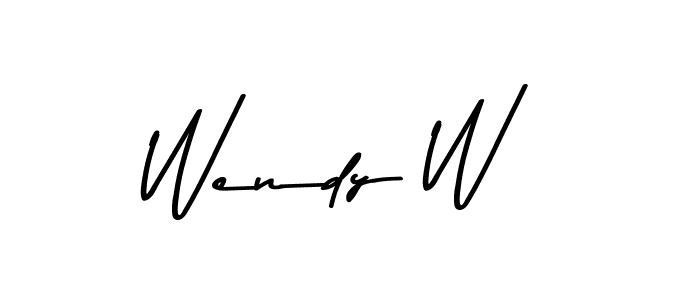 Make a beautiful signature design for name Wendy W. With this signature (Asem Kandis PERSONAL USE) style, you can create a handwritten signature for free. Wendy W signature style 9 images and pictures png