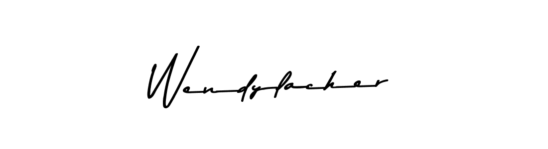 Use a signature maker to create a handwritten signature online. With this signature software, you can design (Asem Kandis PERSONAL USE) your own signature for name Wendylacher. Wendylacher signature style 9 images and pictures png