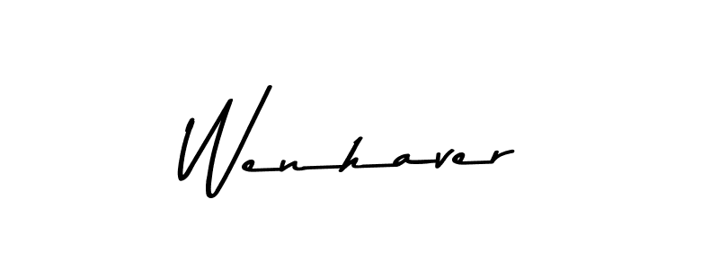 This is the best signature style for the Wenhaver name. Also you like these signature font (Asem Kandis PERSONAL USE). Mix name signature. Wenhaver signature style 9 images and pictures png