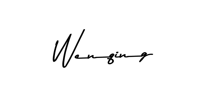 Wenqing stylish signature style. Best Handwritten Sign (Asem Kandis PERSONAL USE) for my name. Handwritten Signature Collection Ideas for my name Wenqing. Wenqing signature style 9 images and pictures png