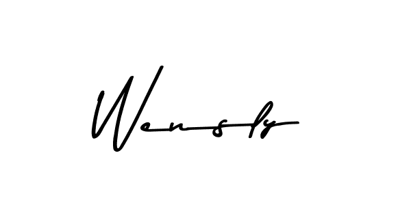 Wensly stylish signature style. Best Handwritten Sign (Asem Kandis PERSONAL USE) for my name. Handwritten Signature Collection Ideas for my name Wensly. Wensly signature style 9 images and pictures png