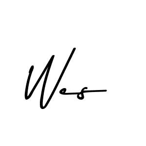 Make a beautiful signature design for name Wes. With this signature (Asem Kandis PERSONAL USE) style, you can create a handwritten signature for free. Wes signature style 9 images and pictures png