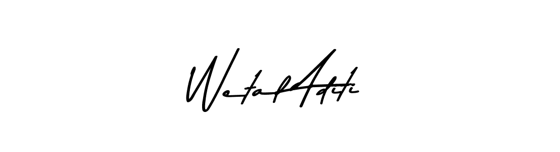 How to Draw Wetal Aditi signature style? Asem Kandis PERSONAL USE is a latest design signature styles for name Wetal Aditi. Wetal Aditi signature style 9 images and pictures png