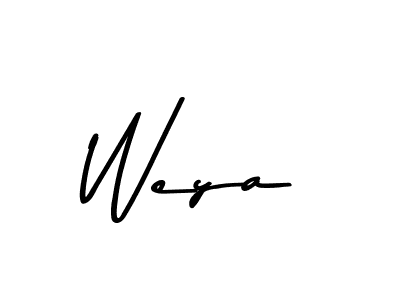 Create a beautiful signature design for name Weya. With this signature (Asem Kandis PERSONAL USE) fonts, you can make a handwritten signature for free. Weya signature style 9 images and pictures png