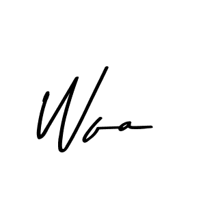 How to make Wfa name signature. Use Asem Kandis PERSONAL USE style for creating short signs online. This is the latest handwritten sign. Wfa signature style 9 images and pictures png