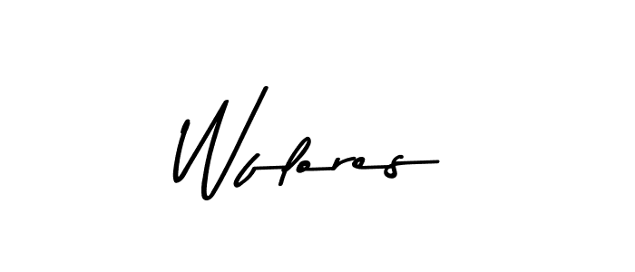 The best way (Asem Kandis PERSONAL USE) to make a short signature is to pick only two or three words in your name. The name Wflores include a total of six letters. For converting this name. Wflores signature style 9 images and pictures png