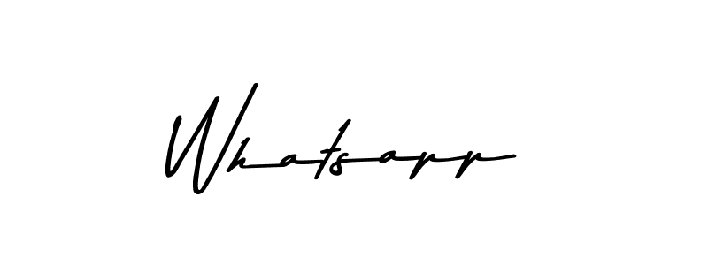 Use a signature maker to create a handwritten signature online. With this signature software, you can design (Asem Kandis PERSONAL USE) your own signature for name Whatsapp. Whatsapp signature style 9 images and pictures png