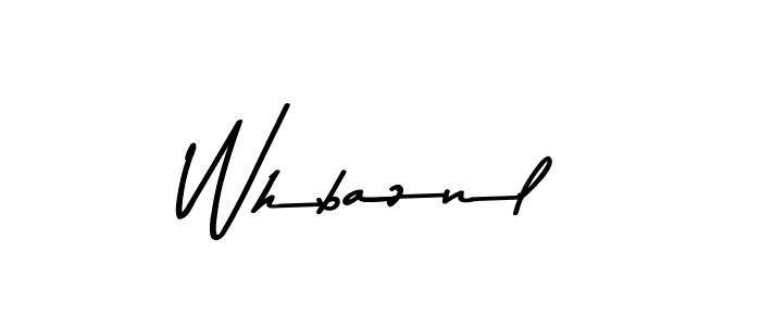 Create a beautiful signature design for name Whbaznl. With this signature (Asem Kandis PERSONAL USE) fonts, you can make a handwritten signature for free. Whbaznl signature style 9 images and pictures png