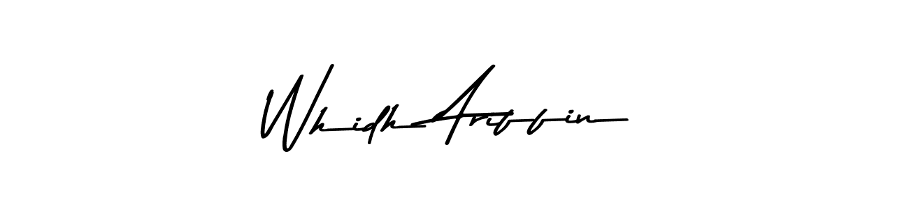 How to Draw Whidh Ariffin signature style? Asem Kandis PERSONAL USE is a latest design signature styles for name Whidh Ariffin. Whidh Ariffin signature style 9 images and pictures png