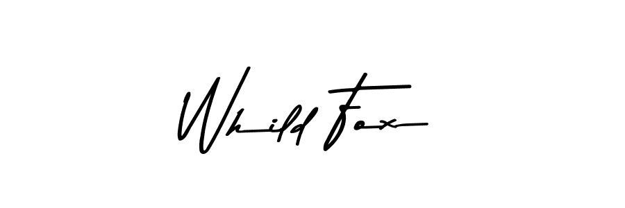 Whild Fox stylish signature style. Best Handwritten Sign (Asem Kandis PERSONAL USE) for my name. Handwritten Signature Collection Ideas for my name Whild Fox. Whild Fox signature style 9 images and pictures png